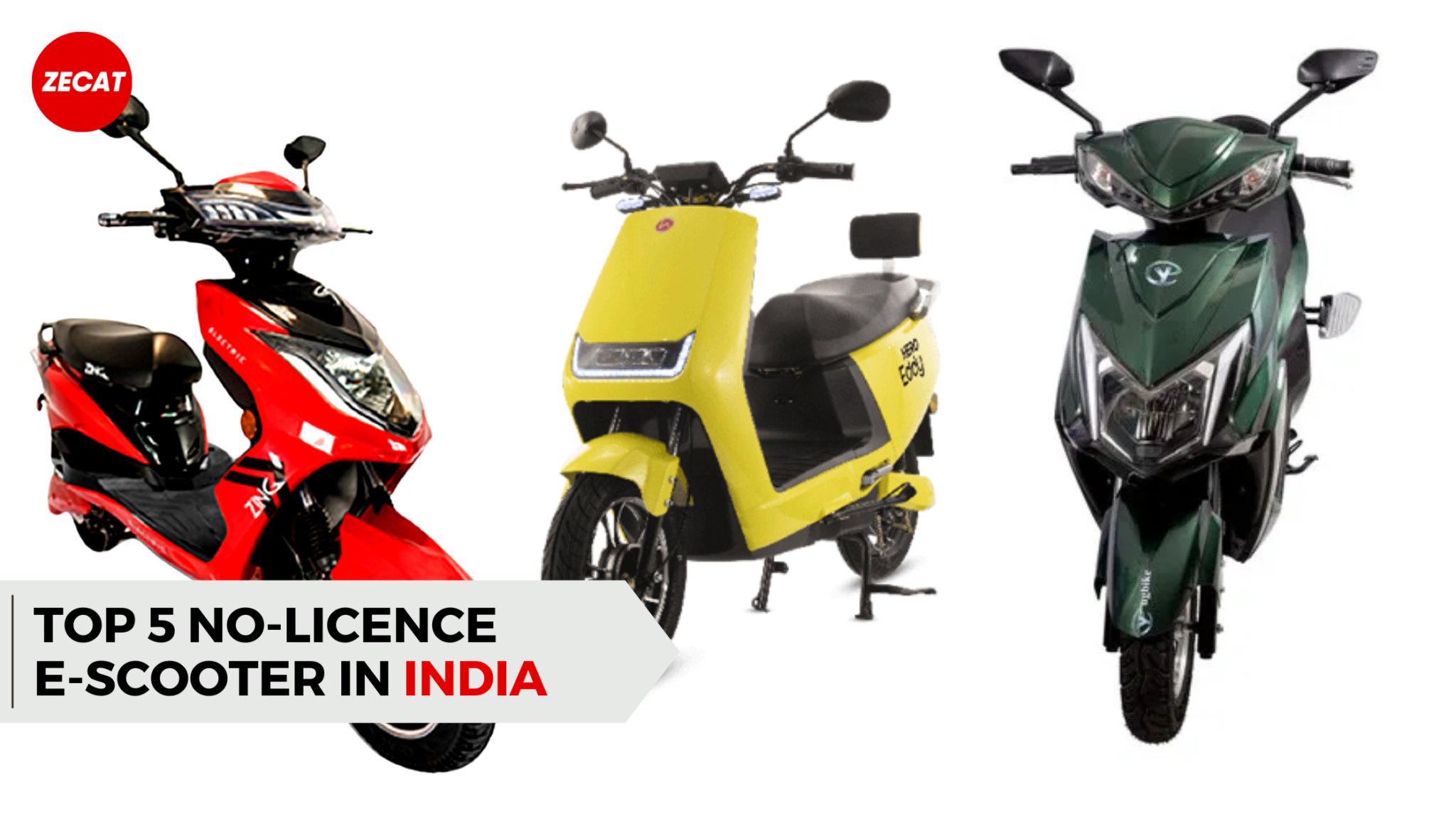 Top 5 No Licence Electric Scooters in India – 2023