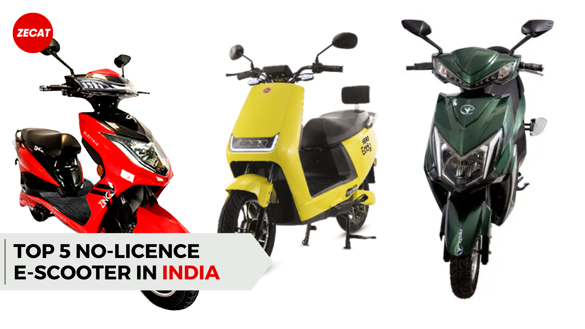 You are currently viewing Top 5 No Licence Electric Scooters in India – 2023